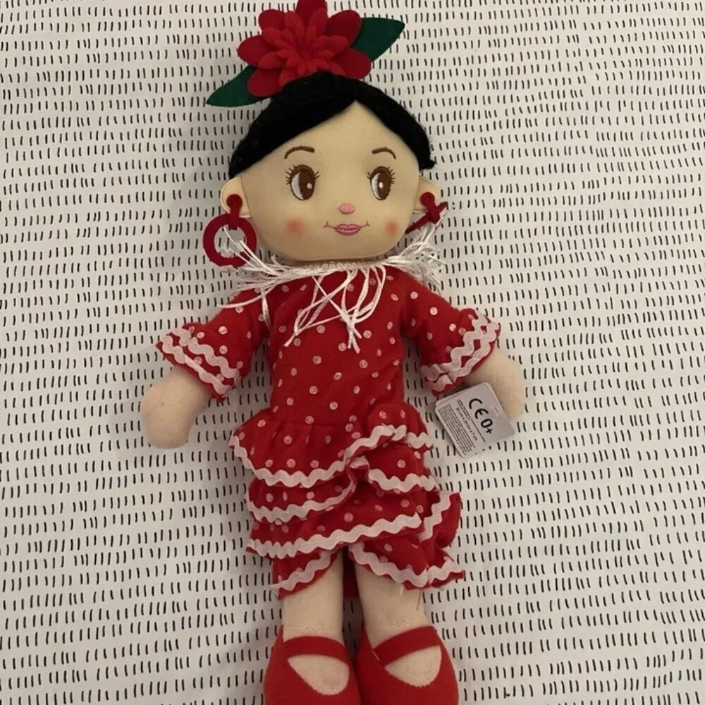 NEW Bundle Spanish Matador & Bailaora Flamenco Dancer Rag Doll
